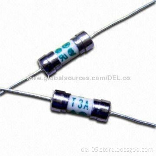 F0.5 to 6.3A/250V Fast-acting Ceramic Tube Fuse Links, Measures 3 x 9mm, REACH Approved